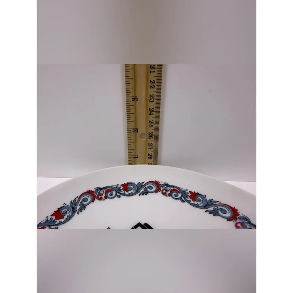 Vintage Bergquist Hardanger Dancers Salad Plates Figgjo Norway Folk Art Set of 2
